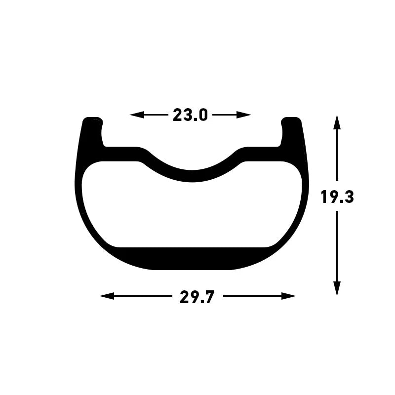 Rim CREST CB7 27.5, 28H, BLACK, GRAY