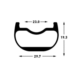Rim CREST CB7 27.5, 28H, BLACK, GRAY