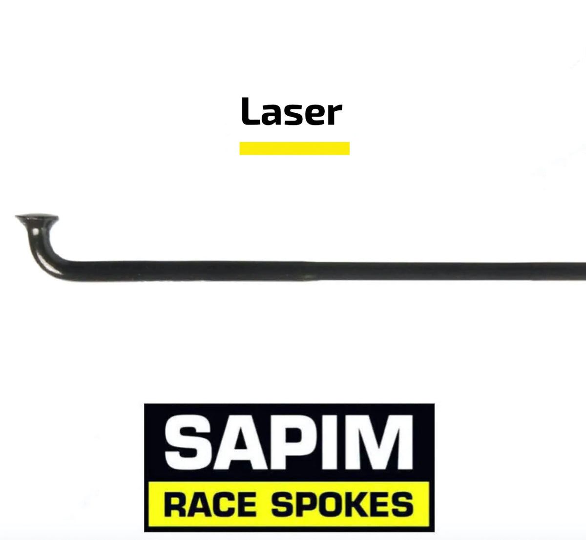 SPOKE, SAPIM, LASER, 1.8/1.5/1.8, BLACK