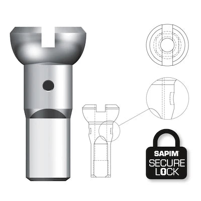 NIPPLE, SAPIM, POLYAX, SECURE LOCK